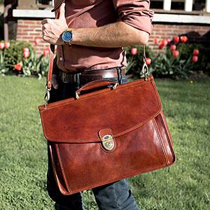Italian Leather Briefcase Floto